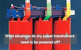 En quines situacions s'han d'apagar els transformadors de potència en sec?